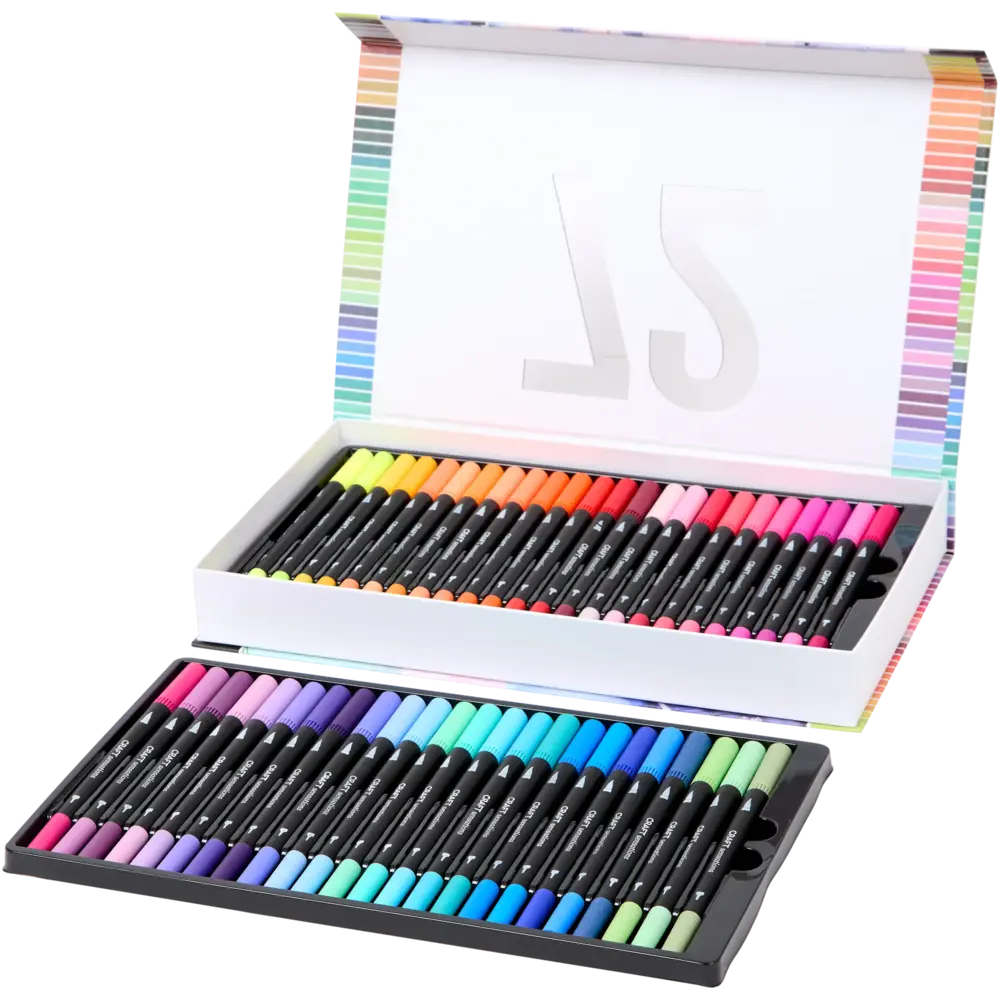 Craft Sensations 72 Dual Fineliner Brush Pens (3206083)