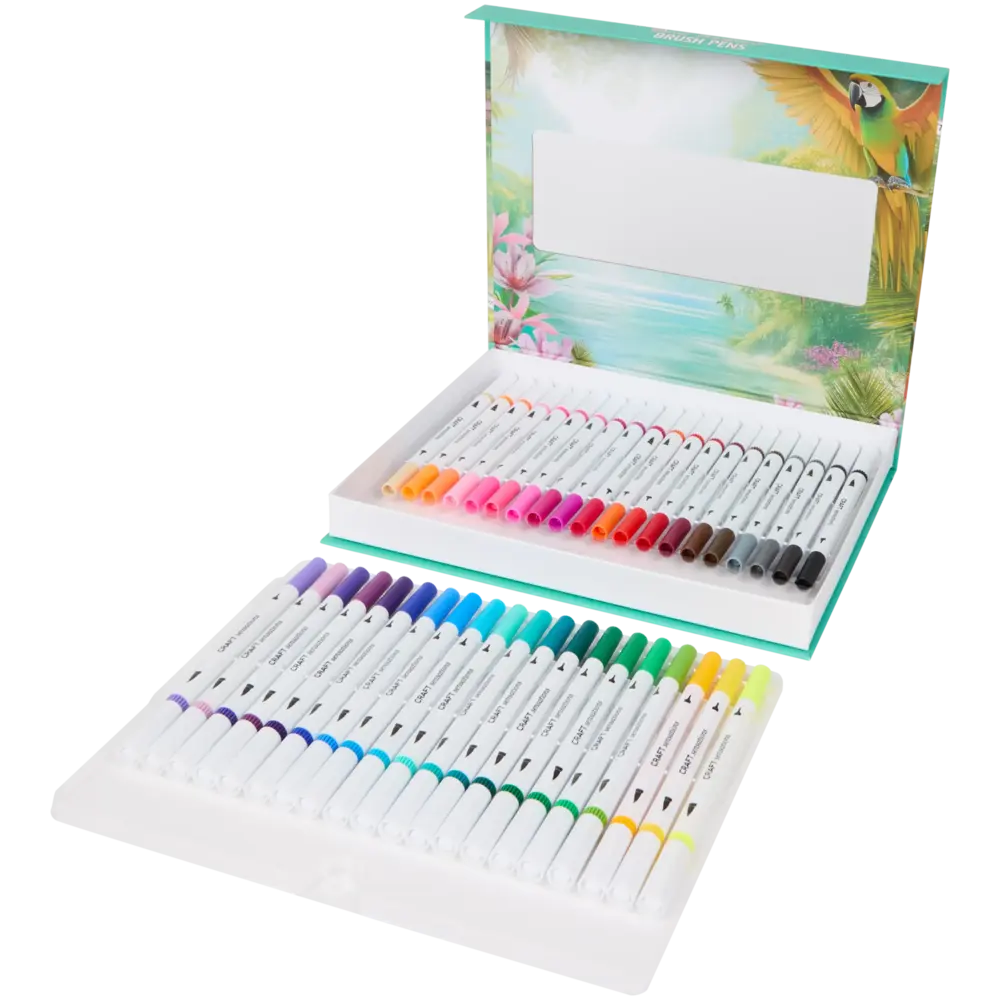 Craft Sensations 40 Dual Fineliner Brush Pens (3219060)