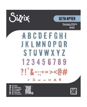 Sizzix Seth Apter Thinlits Die Set Typography (667050)