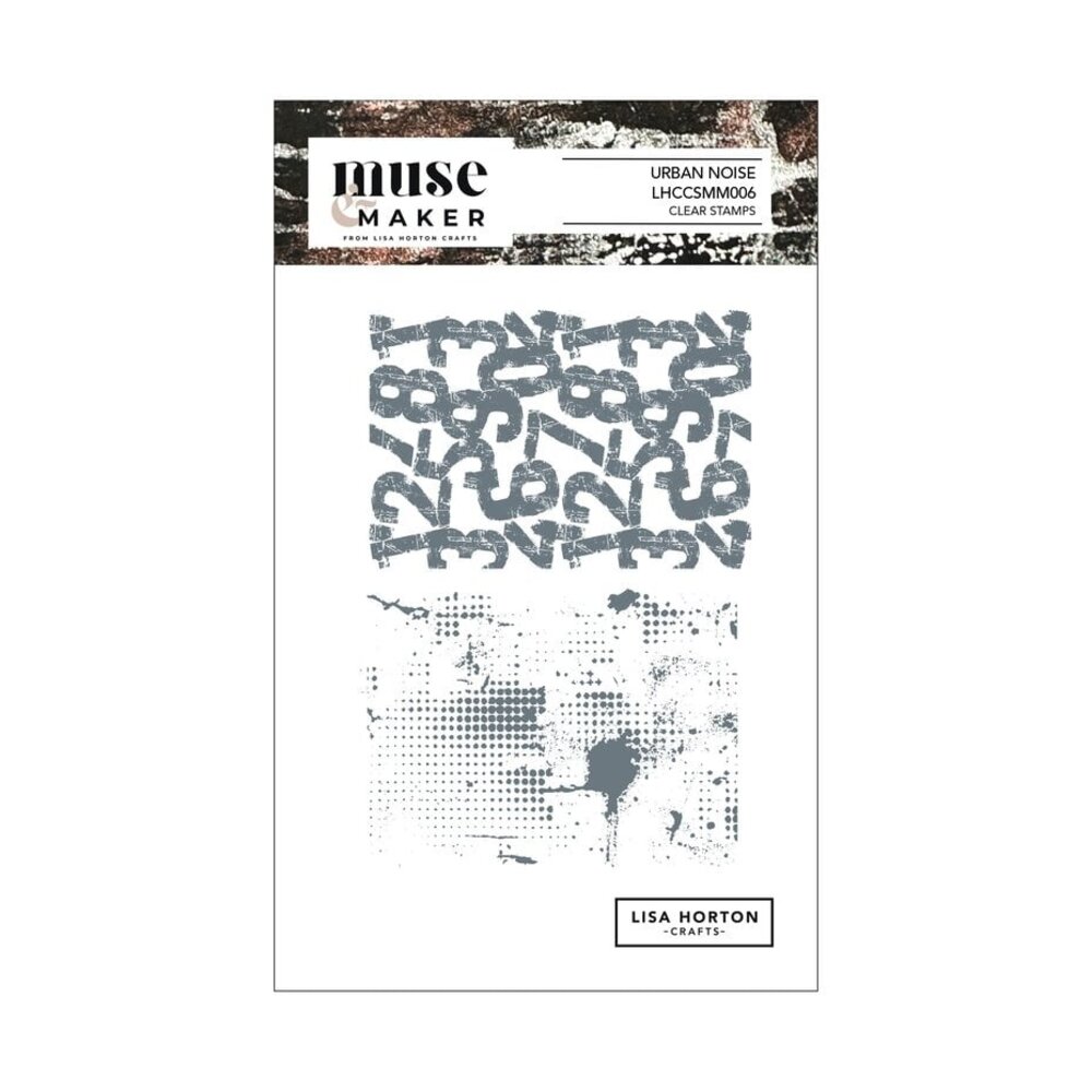 Lisa Horton Crafts Muse & Maker A6 Clear Stamp Set Urban Noise (LHCCSMM006)