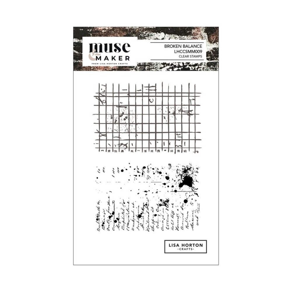 Lisa Horton Crafts Muse & Maker A6 Clear Stamp Set Broken Balance (LHCCSMM009)