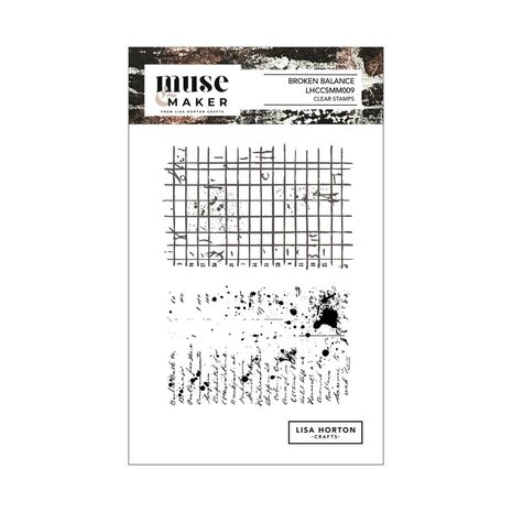 Lisa Horton Crafts Muse & Maker A6 Clear Stamp Set Broken Balance (LHCCSMM009)