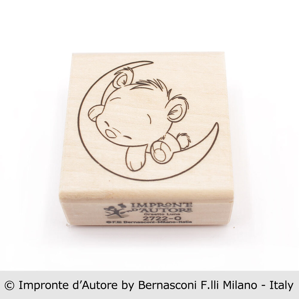 Impronte d'Autore Orsetto Luna Wooden Stamp (2722-O)