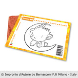 Impronte d'Autore Orsetto Luna Unmounted Rubber Stamp (2721-UMM)
