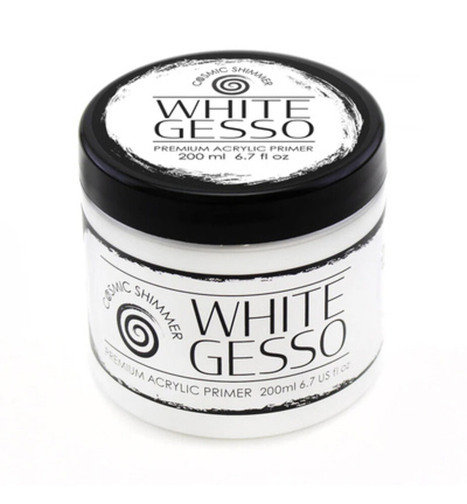Cosmic Shimmer White Gesso (200ml) (50-GS0001-200)