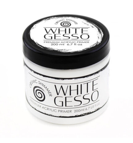 Cosmic Shimmer White Gesso (200ml) (50-GS0001-200)