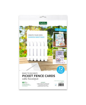 Katy Sue White Picket Fence Cards & Envelopes (05-10023WPF)