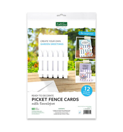 Katy Sue White Picket Fence Cards & Envelopes (05-10023WPF)