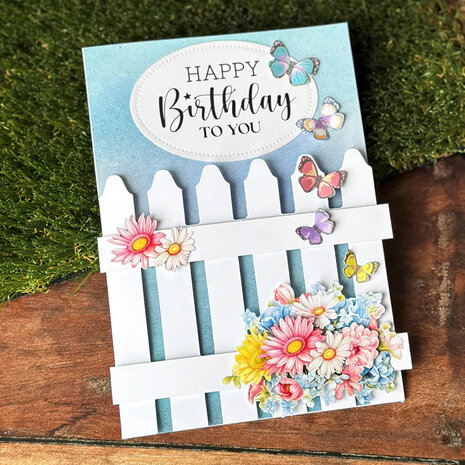 Katy Sue White Picket Fence Cards & Envelopes (05-10023WPF)