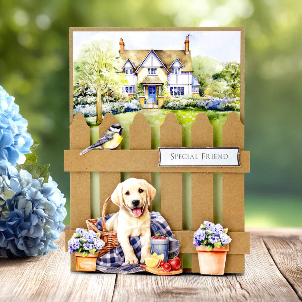 Katy Sue Kraft Picket Fence Cards & Envelopes (05-10030KPF)