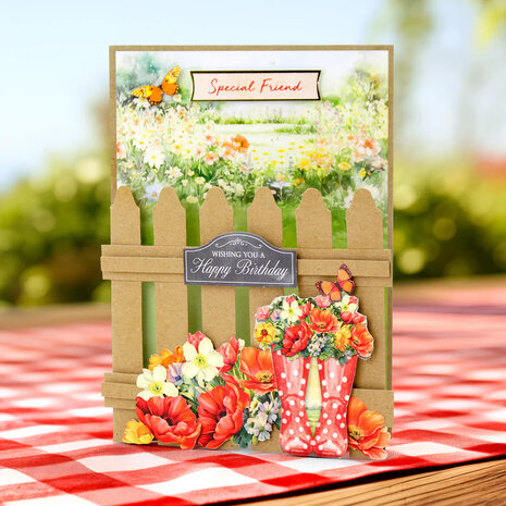 Katy Sue Kraft Picket Fence Cards & Envelopes (05-10030KPF)