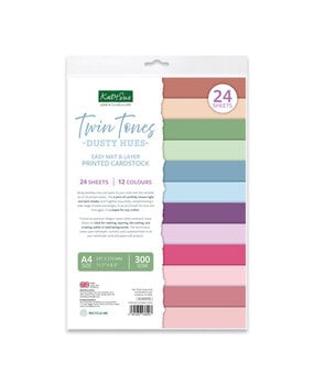 Katy Sue PRE-ORDER Twin Tones Dusty Hues A4 Printed Cardstock (03-10075TTD)