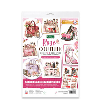 Katy Sue PRE-ORDER 3D Die-Cut Decoupage Rose Couture (11-DCDRCO10)