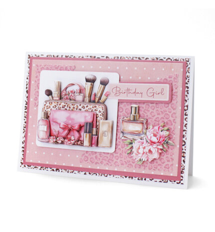 Katy Sue PRE-ORDER 3D Die-Cut Decoupage Blush & Bloom Beauty Bag (11-DCD751)