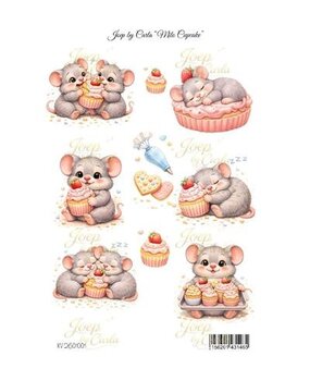 Joep by Carla Milo Cupcake A4 Knipvel (JBC-KV-2601001)