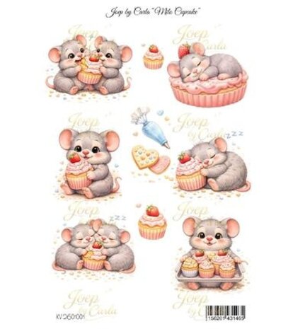 Joep by Carla Milo Cupcake A4 Knipvel (JBC-KV-2601001)