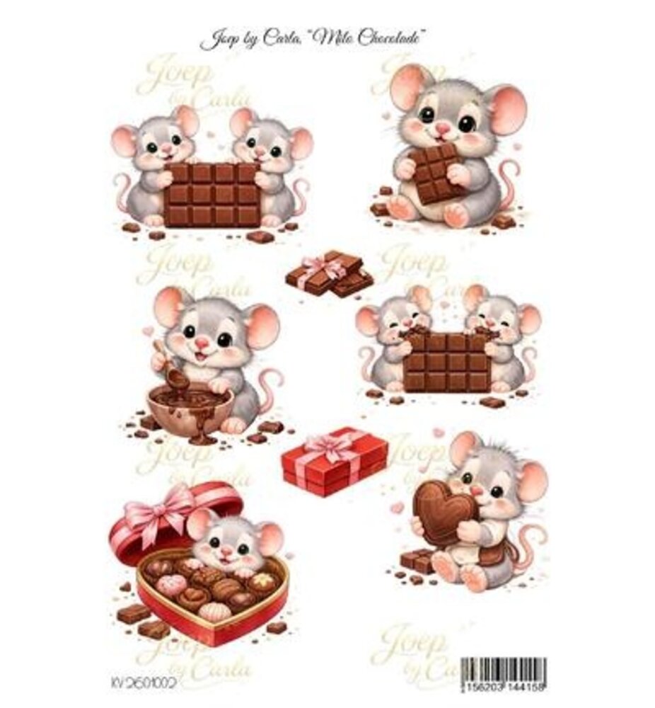 Joep by Carla Milo Chocolade A4 Knipvel (JBC-KV-2601002)