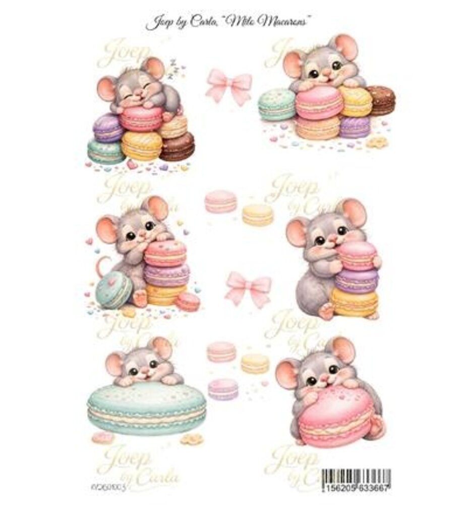 Joep by Carla Milo Macarons A4 Knipvel (JBC-KV-2601003)