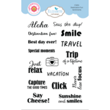 Elizabeth Craft Designs Destination Fun A6 Clear Stamps Sentiments (CS451)