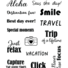 Elizabeth Craft Designs Destination Fun A6 Clear Stamps Sentiments (CS451)