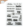 Elizabeth Craft Designs Destination Fun A6 Clear Stamps Sentiments (CS451)