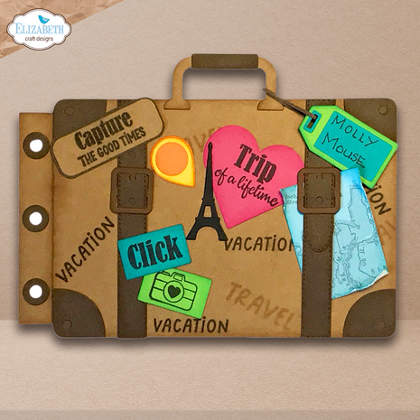 Elizabeth Craft Designs Destination Fun A6 Clear Stamps Sentiments (CS451)