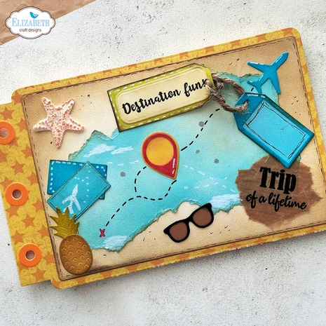 Elizabeth Craft Designs Destination Fun A6 Clear Stamps Sentiments (CS451)