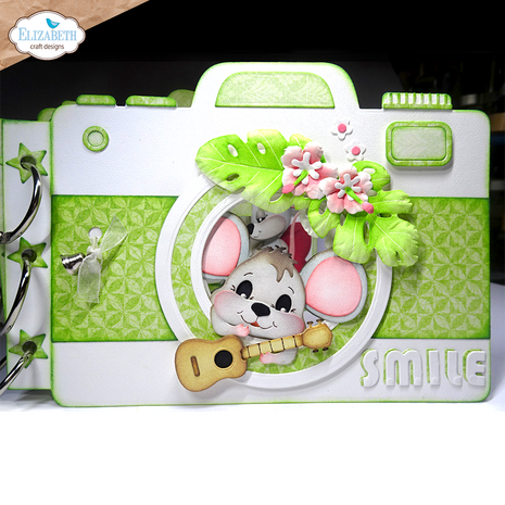 Elizabeth Craft Designs Destination Fun Dies Camera and Suitcase Build a Book (2354)
