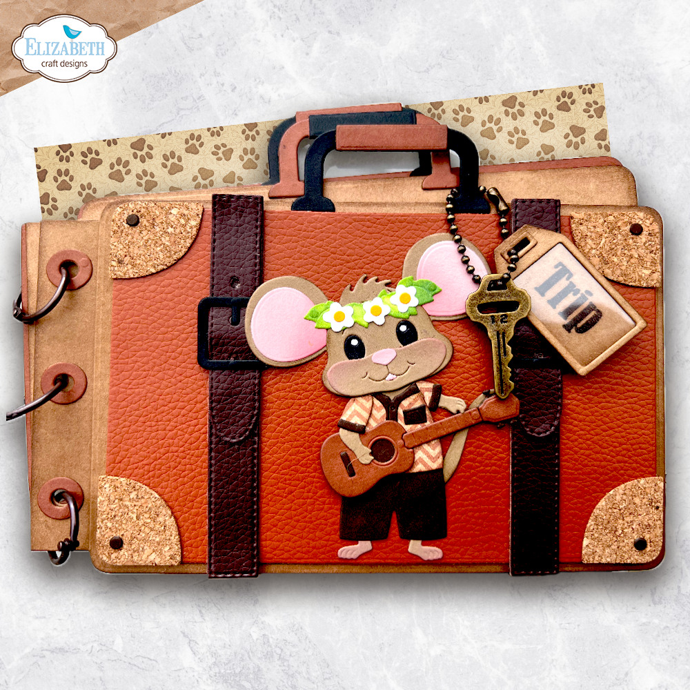 Elizabeth Craft Designs Destination Fun Dies Camera and Suitcase Build a Book (2354)
