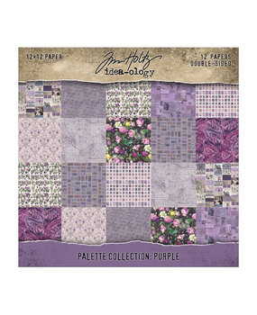 Idea-ology PRE-ORDER Tim Holtz Palette Collection 12x12 Inch Purple (TH94464)