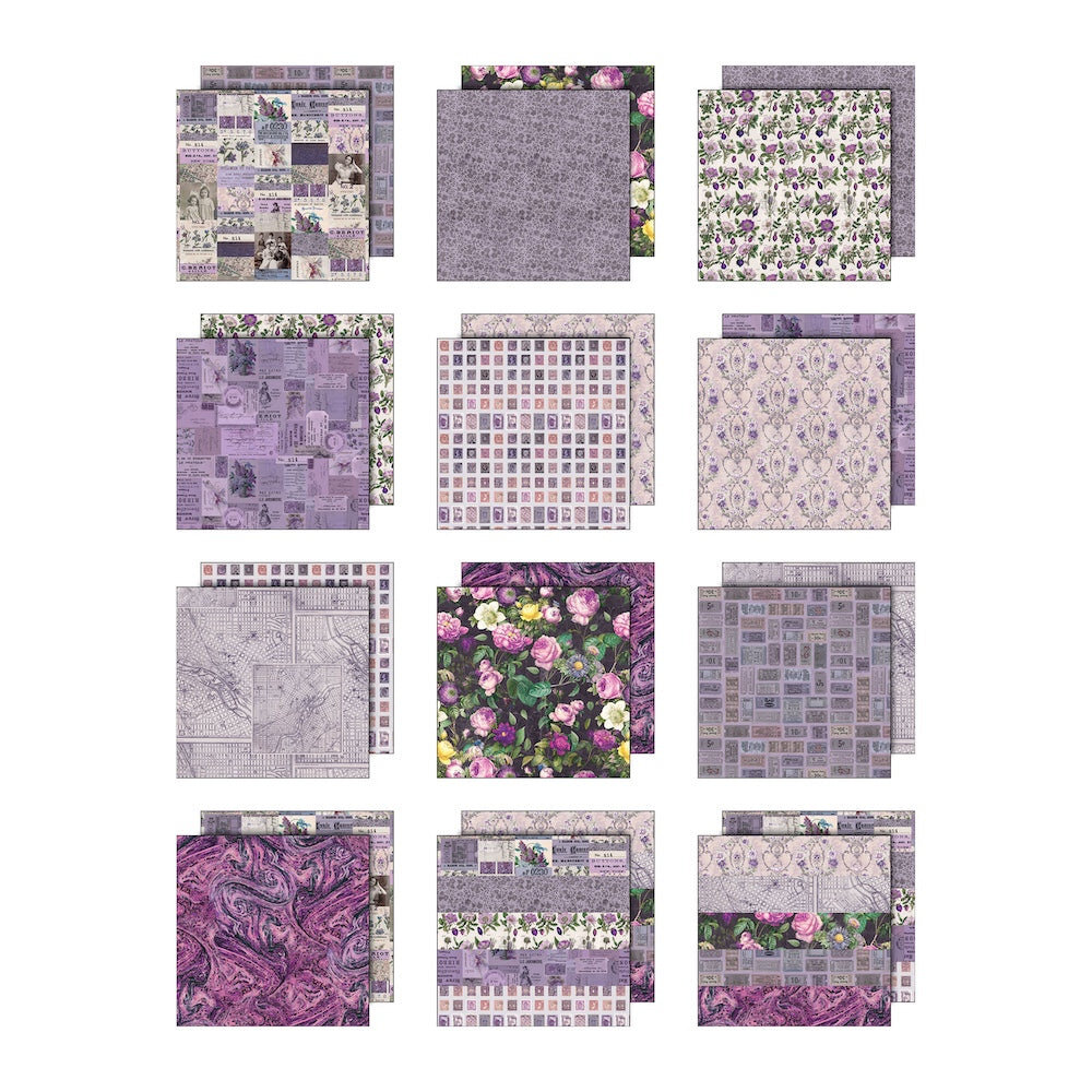 Idea-ology Tim Holtz Palette Collection 12x12 Inch Purple (TH94464) Idea-ology Tim Holtz Palette Collection 12x12 Inch Purple (TH94464)