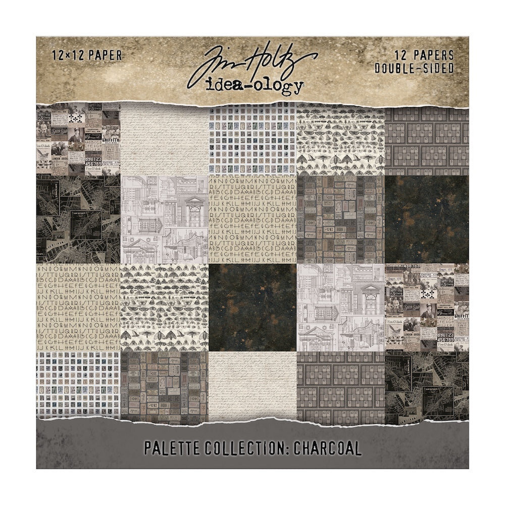 Idea-ology Tim Holtz Palette Collection 12x12 Inch Charcoal (TH94465) Idea-ology Tim Holtz Palette Collection 12x12 Inch Charcoal (TH94465)