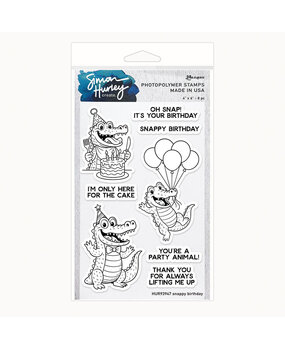 Simon Hurley Create PRE-ORDER Snappy Birthday Clear Stamps (HUR93947)
