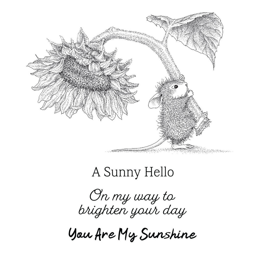 Spellbinders PRE-ORDER House-Mouse Designs Sunflower Walk Cling Rubber Stamp (RSC-071)