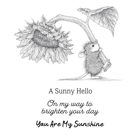 Spellbinders PRE-ORDER House-Mouse Designs Sunflower Walk Cling Rubber Stamp (RSC-071)
