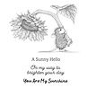 Spellbinders PRE-ORDER House-Mouse Designs Sunflower Walk Cling Rubber Stamp (RSC-071)