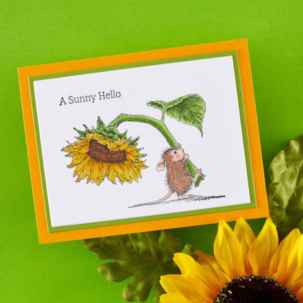 Spellbinders PRE-ORDER House-Mouse Designs Sunflower Walk Cling Rubber Stamp (RSC-071)