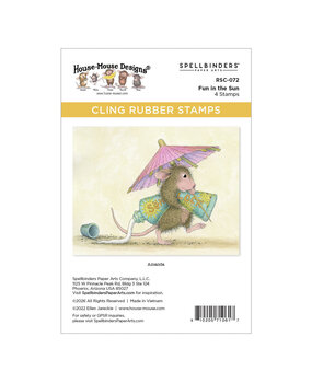 Spellbinders PRE-ORDER House-Mouse Designs Fun in the Sun Cling Rubber Stamp (RSC-072)