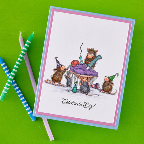 Spellbinders PRE-ORDER House-Mouse Designs The Cherry on Top Cling Rubber Stamp (RSC-074)