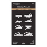Spellbinders Everyday City Holiday Welcome Home Sentiments Press Plate & Die Set (BP-361)
