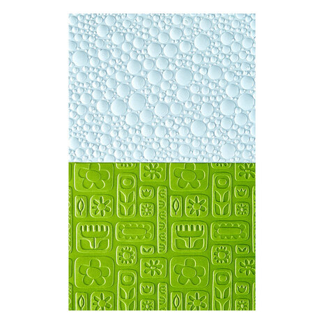 Spellbinders PRE-ORDER Shiny New Day Suds & Buds 3D Embossing Folder (E3D-171)