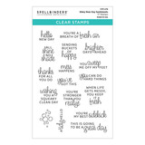 Spellbinders PRE-ORDER Shiny New Day Sentiments Clear Stamp (STP-278)