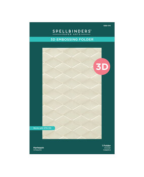 Spellbinders Checkmate Harlequin 3D Embossing Folder (E3D-175) Spellbinders Checkmate Harlequin 3D Embossing Folder (E3D-175)