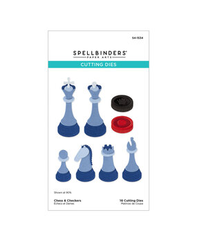 Spellbinders PRE-ORDER Checkmate Chess & Checkers Dies (S4-1534)