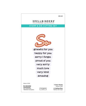 Spellbinders PRE-ORDER Summertime So Amazing Sentiments Stamp & Die Set (SDS-223)
