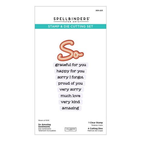 Spellbinders PRE-ORDER Summertime So Amazing Sentiments Stamp & Die Set (SDS-223)