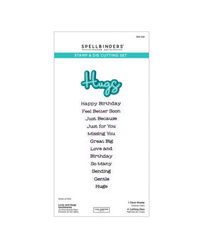 Spellbinders PRE-ORDER Summertime Love and Hugs Sentiments Stamp & Die Set (SDS-224)