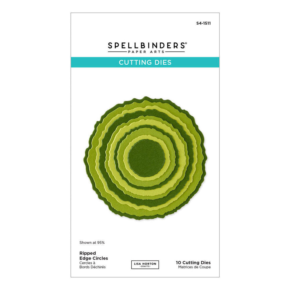 Spellbinders PRE-ORDER Summertime Decorative Ripped Edge Circles Dies (S4-1511)