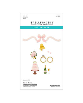 Spellbinders PRE-ORDER Say Cheese Classic Mouse Wedding Accessories Dies (S4-1538)