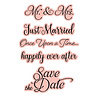 Spellbinders PRE-ORDER Say Cheese Classic Mouse Wedding Sentiments Press Plate & Die Set (BP-367)